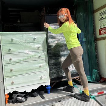 ASAP Always Safe and Professional Moving - One of our team members completely filling a truck with protected furniture - Movers Near Me ASAP Always Safe and Professional Moving - One of our team members completely filling a truck with protected furniture - Movers Near Me