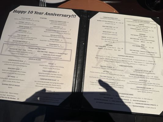 Menu photo 5 Carnevor Steakhouse Moderne Milwaukee, WI