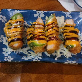 Aji Izakaya - Jalapeño poppers stuffed with crabmeat!! - Ramen Near Me - Rosenberg, Texas Aji Izakaya - Jalapeño poppers stuffed with crabmeat!! - Ramen Near Me - Rosenberg, Texas