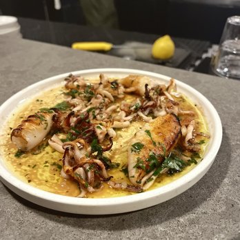 Andros Taverna - Roasted calamari - Greek Near Me - Chicago, Illinois Andros Taverna - Roasted calamari - Greek Near Me - Chicago, Illinois