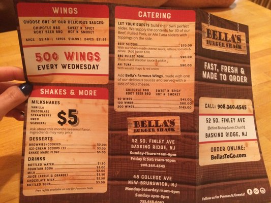 Menu photo 2 Bella's Burger Shack Basking Ridge, NJ
