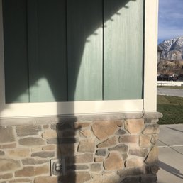 The glued the cord all the way down the inside corner and along the bottom of the stone so it's almost invisible The glued the cord all the way down the inside corner and along the bottom of the stone so it's almost invisible