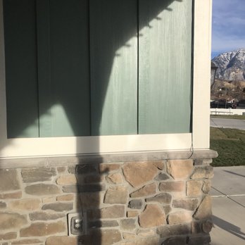 The Christmas Light Professionals - The glued the cord all the way down the inside corner and along the bottom of the stone so it's almost invisible - Lighting Fixtures & Equipment Near Me - Murray, Utah The Christmas Light Professionals - The glued the cord all the way down the inside corner and along the bottom of the stone so it's almost invisible - Lighting Fixtures & Equipment Near Me - Murray, Utah