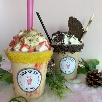 Shake It And Co - two different drinks - Desserts Near Me - Brampton, Ontario