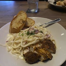 Blackened Chicken Alfredo. Blackened Chicken Alfredo.