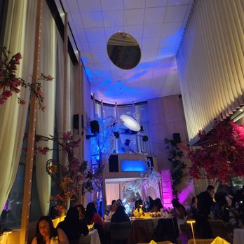 Skinos - Upstairs dining area. DJ booth above the dining area . - Greek Near Me - New York, New York
