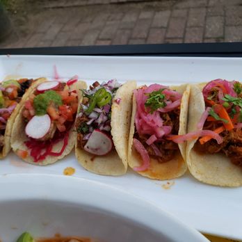 Amuleto Mexican Table - Taco assortment - Mexican Near Me - Waltham, Massachusetts