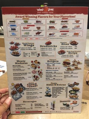 Menu photo 7 Wing Zone Angeles City, PAM