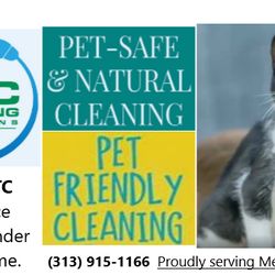 RTC Cleaning Solutions - We offer an all-natural approach to cleaning for the safety of your furry friends!