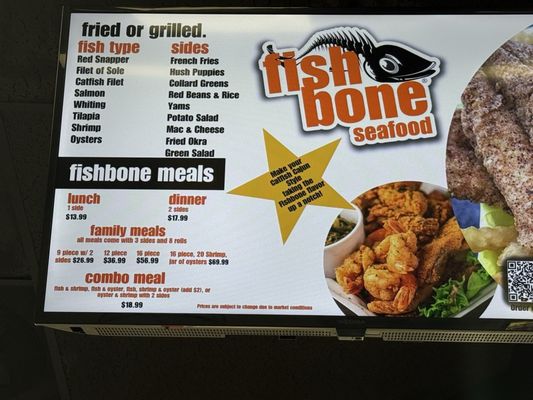 Menu photo 2 Fishbone Seafood Ontario, CA