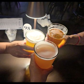 Skol Brewing - Cheers! Can't remember what we had. One's the space wrangler (hazy IPA), pink skies (wheat ale), and beef of the day. - Brewpubs Near Me - Atlanta, Georgia Skol Brewing - Cheers! Can't remember what we had. One's the space wrangler (hazy IPA), pink skies (wheat ale), and beef of the day. - Brewpubs Near Me - Atlanta, Georgia