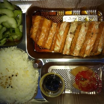 Bento Box - Teriyaki salmon rice plate - Japanese Near Me - Sacramento, California Bento Box - Teriyaki salmon rice plate - Japanese Near Me - Sacramento, California