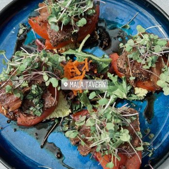 Mala Ocean Tavern - Seared Ahi Bruschetta - Seafood Near Me - Lahaina, Hawaii