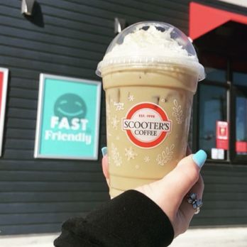 Scooter's Coffee - Iced Crème Brûlée Latte - Coffee & Tea Near Me - Bridgeport, Texas Scooter's Coffee - Iced Crème Brûlée Latte - Coffee & Tea Near Me - Bridgeport, Texas