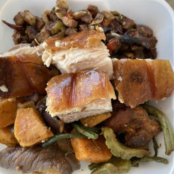 Pick Your Plate - Sussig (top), lechon (middle), pinkabet (bottom).. - Fast Food Near Me - Hawthorne, California Pick Your Plate - Sussig (top), lechon (middle), pinkabet (bottom).. - Fast Food Near Me - Hawthorne, California