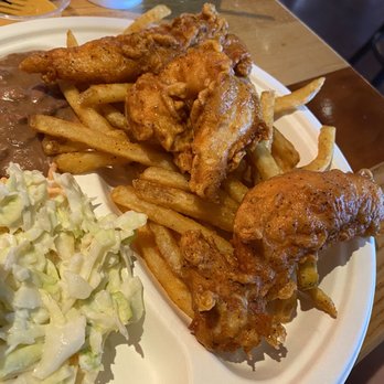Redbird Fried Chicken - Like being at a picnic. Fries are really greasy. - Chicken Wings Near Me - Covington, Louisiana