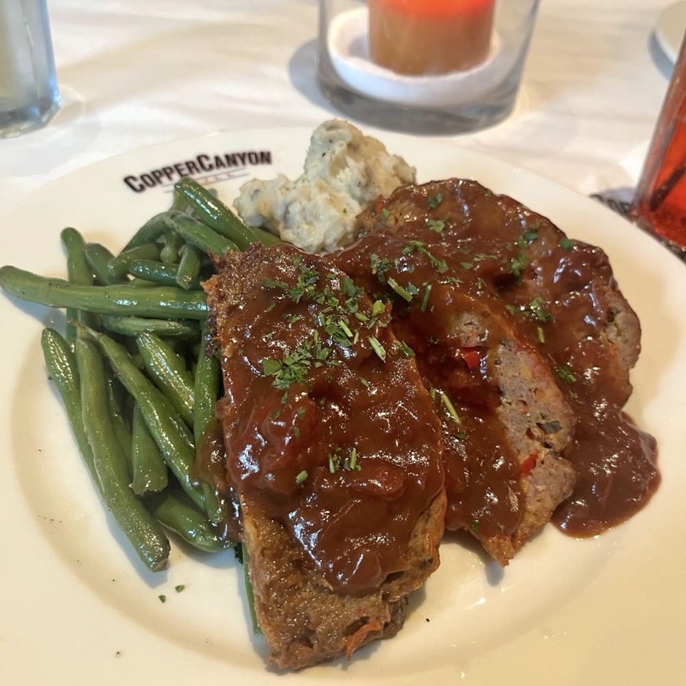 Copper Canyon Grill- Silver Spring - Meatloaf Mashed Potatoes Green Beans - American Near Me - Silver Spring, Maryland
