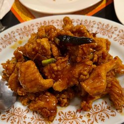 Spring Garden - C16. Orange Chicken, wow, this was great!