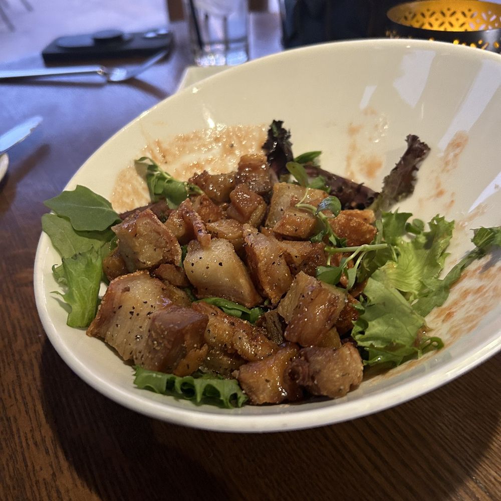 Epazote Kitchen & Cocktails - Fried pork belly - New American Near Me - Tucson, Arizona Epazote Kitchen & Cocktails - Fried pork belly - New American Near Me - Tucson, Arizona