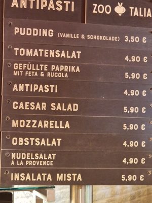 Menu photo 5 Zoo Talia Berlin, BE