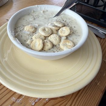 Mine Oyster - Thick creamy clam chowder - Live/Raw Food Near Me - Boothbay Harbor, Maine Mine Oyster - Thick creamy clam chowder - Live/Raw Food Near Me - Boothbay Harbor, Maine