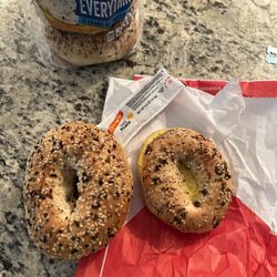 Scooter's Coffee - This might be the smallest bagel I've ever seen?