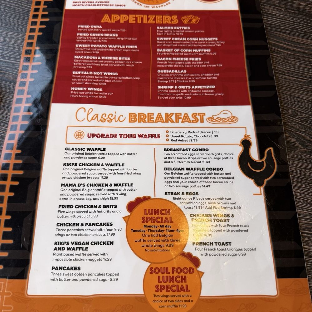 Kiki's Chicken and Waffles - American Near Me - Columbia, South Carolina
