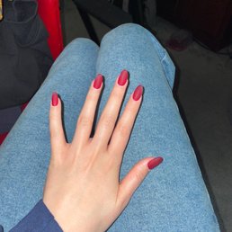 I asked for skinny oval shaped nails.