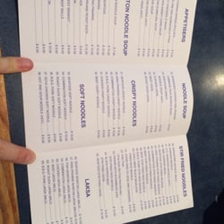 The Best Noodle Inn - 1 Sep 2013 menu