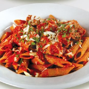 Muscle Maker Grill - a plate of pasta with meat and sauce - American Near Me - Turnersville, New Jersey Muscle Maker Grill - a plate of pasta with meat and sauce - American Near Me - Turnersville, New Jersey