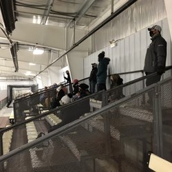 Albert Lea City Arena - Stands in second rink with overhead heaters