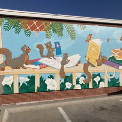 South Branch Library - New mural!