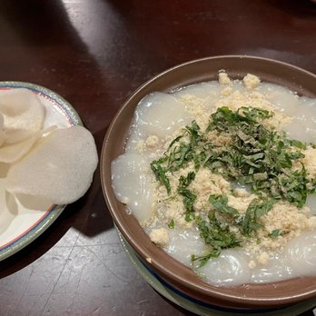 Tina Cake Desserts - Super creamy congee. With large bits of pork meat inside. Was delicious - Vietnamese Near Me - Vancouver, British Columbia Tina Cake Desserts - Super creamy congee. With large bits of pork meat inside. Was delicious - Vietnamese Near Me - Vancouver, British Columbia