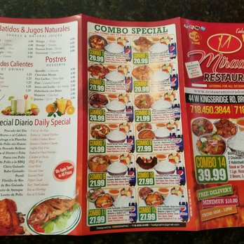 Mirador - a menu for a mexican restaurant - Spanish Near Me - New York, New York Mirador - a menu for a mexican restaurant - Spanish Near Me - New York, New York
