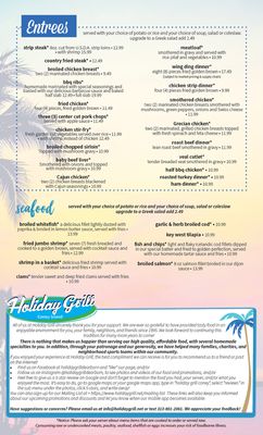 Menu photo 5 Holiday Grill Dearborn, MI