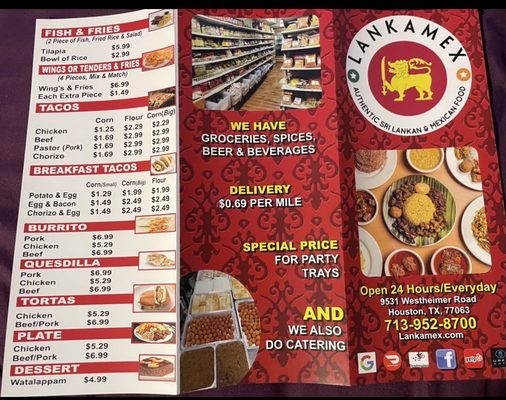 Menu photo 2 Lanka-Mex Houston, TX