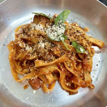 Osteria da Rita - Fettuccini Ragu - Sicilian Near Me - Taormina, Maine Osteria da Rita - Fettuccini Ragu - Sicilian Near Me - Taormina, Maine