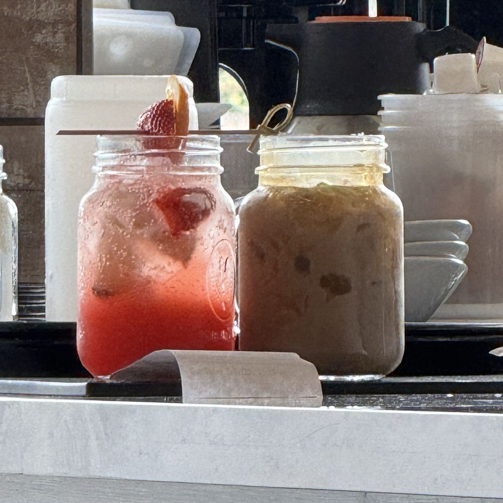 Another Broken Egg Cafe - Unknown drinks I spied on the counter. - Breakfast & Brunch Near Me - Austin, Texas Another Broken Egg Cafe - Unknown drinks I spied on the counter. - Breakfast & Brunch Near Me - Austin, Texas