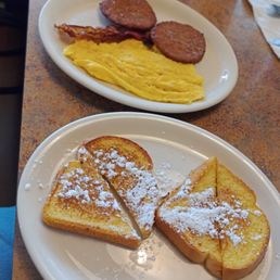Combination Breakfast with French Toast.