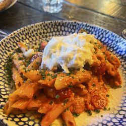 Tre Ciccio - Vodka penne with added burrata.