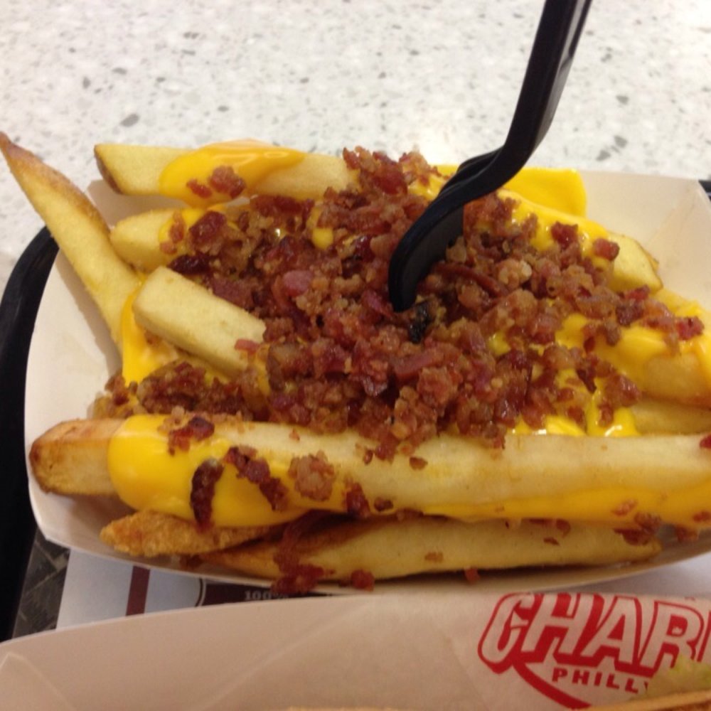 Charleys Cheesesteaks - Cheese/bacon fries. - Sandwiches Near Me - Temecula, California Charleys Cheesesteaks - Cheese/bacon fries. - Sandwiches Near Me - Temecula, California