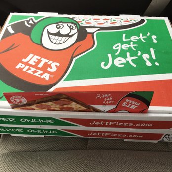 Jet's Pizza - It doesn't look like much but trust me, this weighed a few pounds. - Pizza Near Me - Apopka, Florida Jet's Pizza - It doesn't look like much but trust me, this weighed a few pounds. - Pizza Near Me - Apopka, Florida