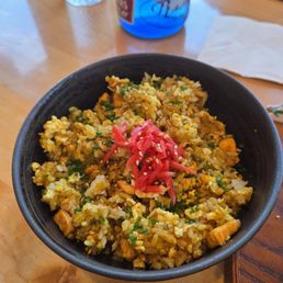 Salmon Curry Fried Rice