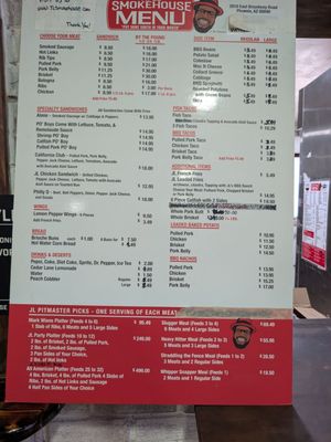 Menu photo 1 JL Smokehouse Phoenix, AZ
