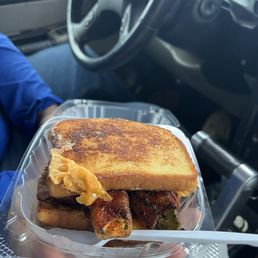 Brisket popper grilled cheese Brisket popper grilled cheese