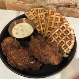 Chicken and waffles
