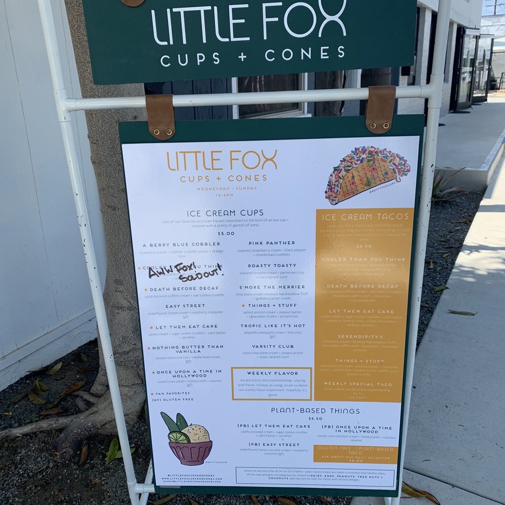 Little Fox Cups & Cones - Ice Cream & Frozen Yogurt Near Me - Oceanside, California