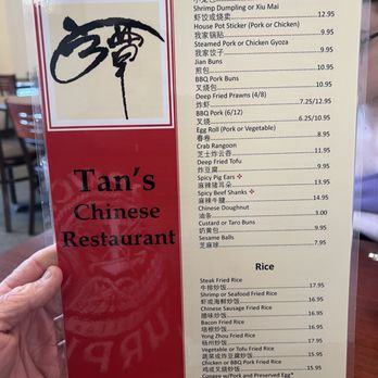 Tan' Chinese Restaurant - Menu, page 1 - Chinese Near Me - Pullman, Washington Tan' Chinese Restaurant - Menu, page 1 - Chinese Near Me - Pullman, Washington