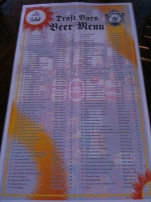 Menu photo 7 Draft Barn Brooklyn, NY