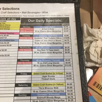 Wings Etc - a menu for a restaurant - Chicken Wings Near Me - Ashland, Kentucky